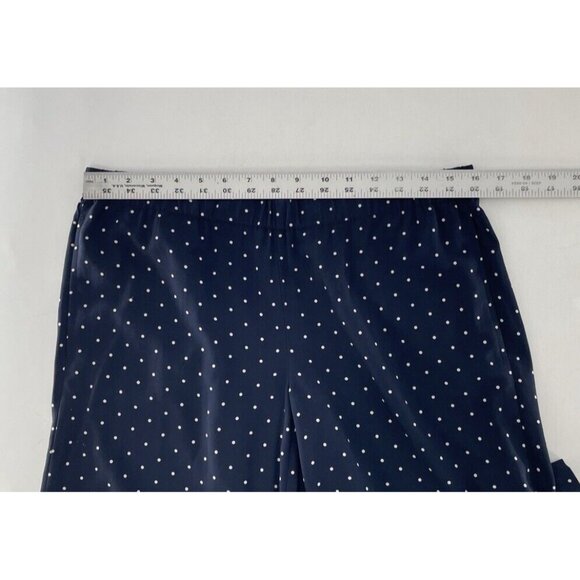 J. Jill Women’s Navy Blue Polka Dot‎ Lightweight Pul On Pants Size Small Preppy - Picture 8 of 10